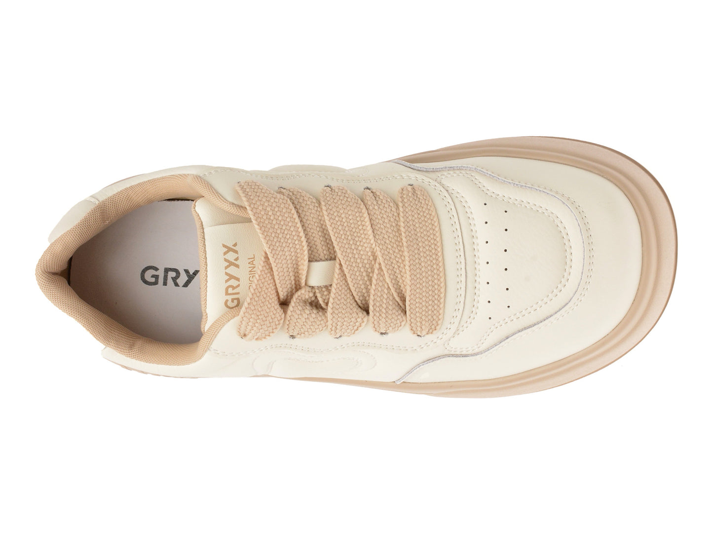 Pantofi sport GRYXA albi, 798, din piele naturala