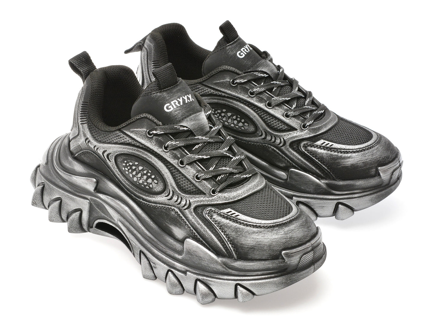 Pantofi sport GRYXA gri, 3833, din piele naturala