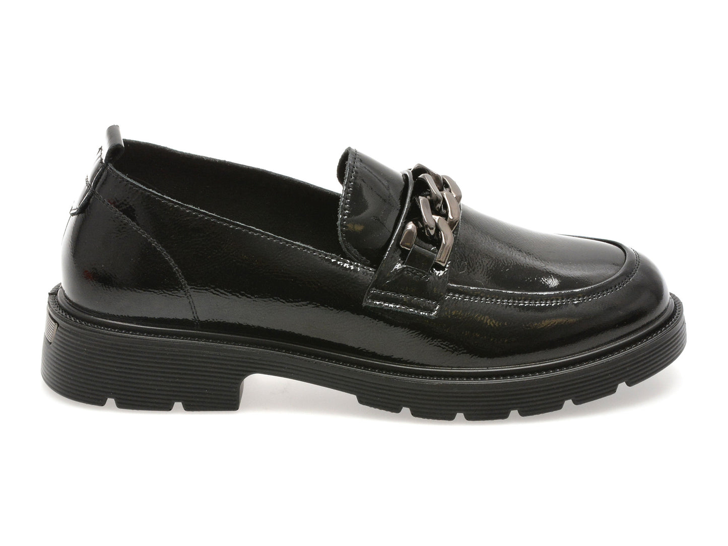 Mocasini GRYXA gri, 911, din piele naturala lacuita