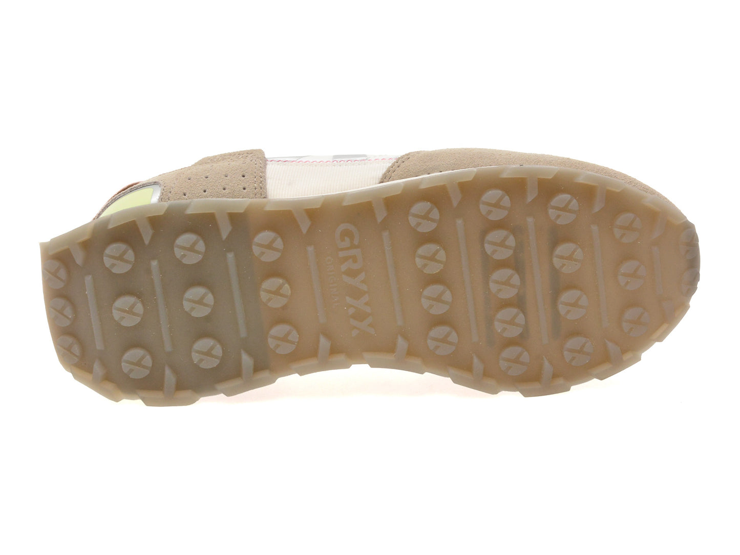 Pantofi sport GRYXA albi, 40061W, din material textil
