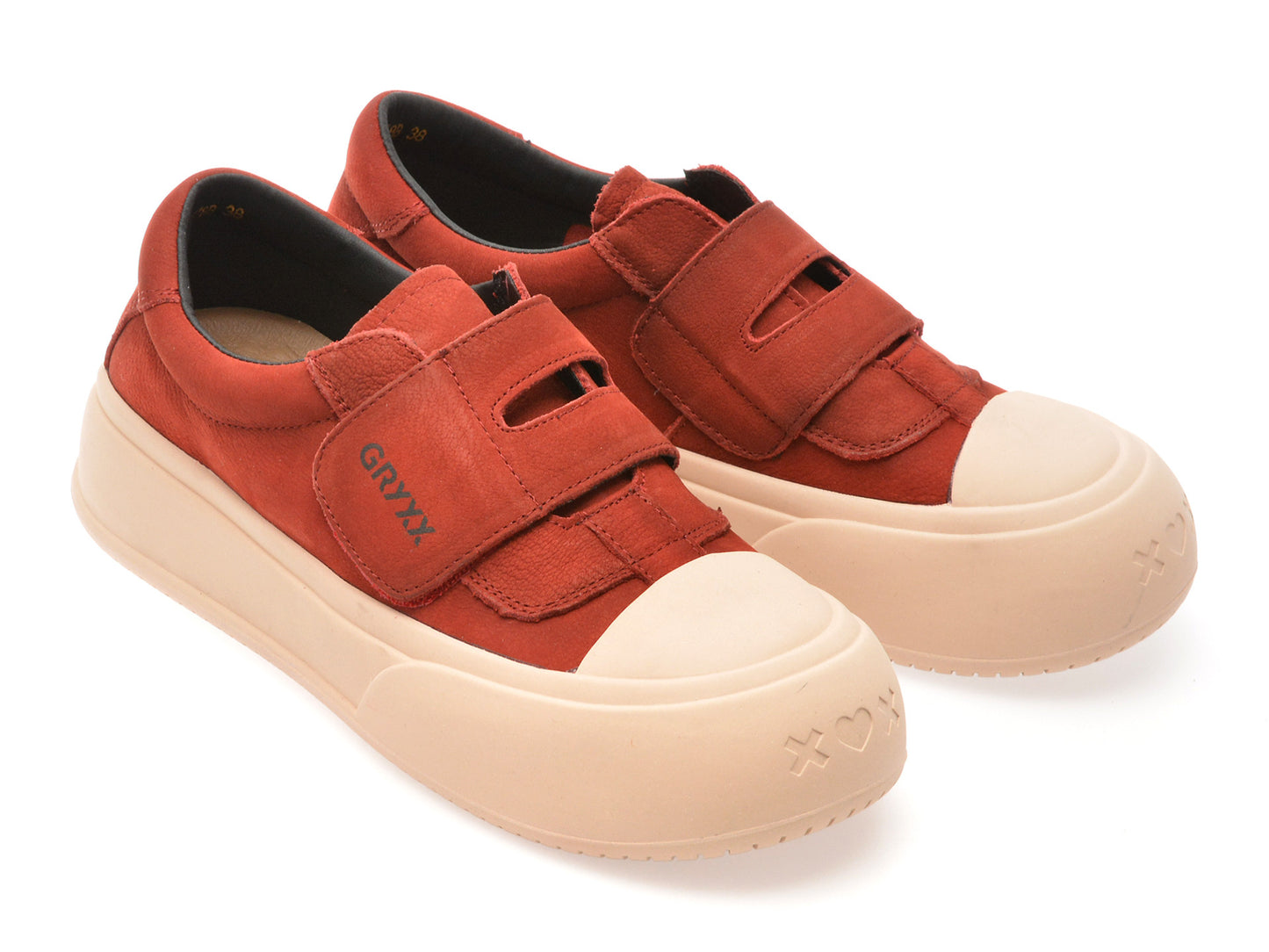 Pantofi sport GRYXA verzi, 8578, din nabuc