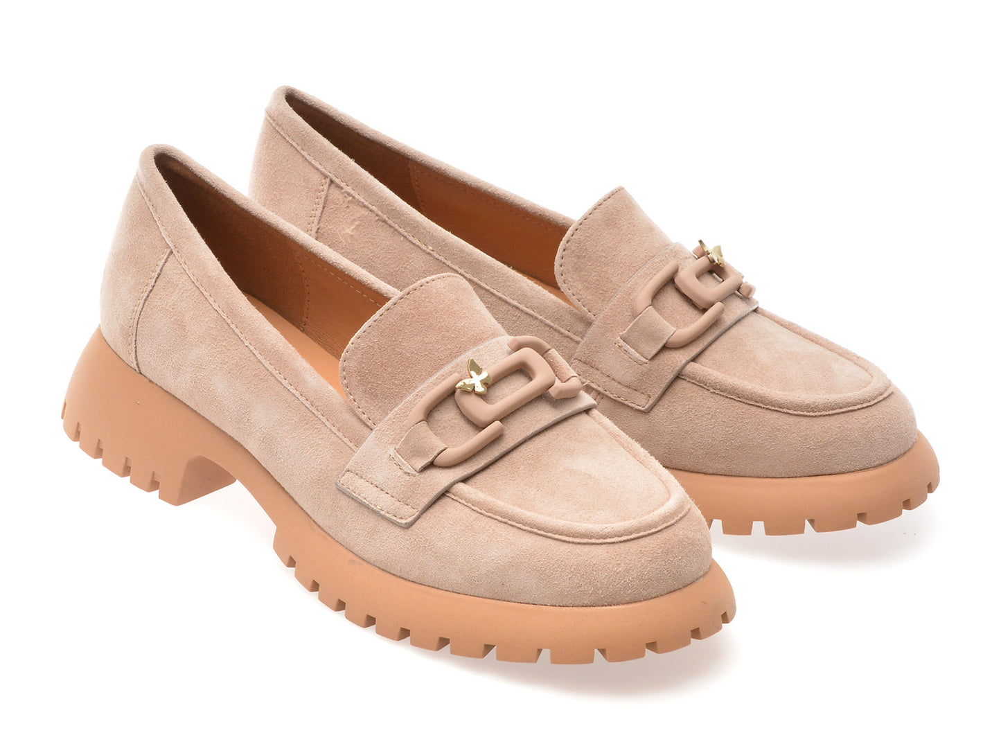 Mocasini GRYXA gri, V856G45, din piele intoarsa