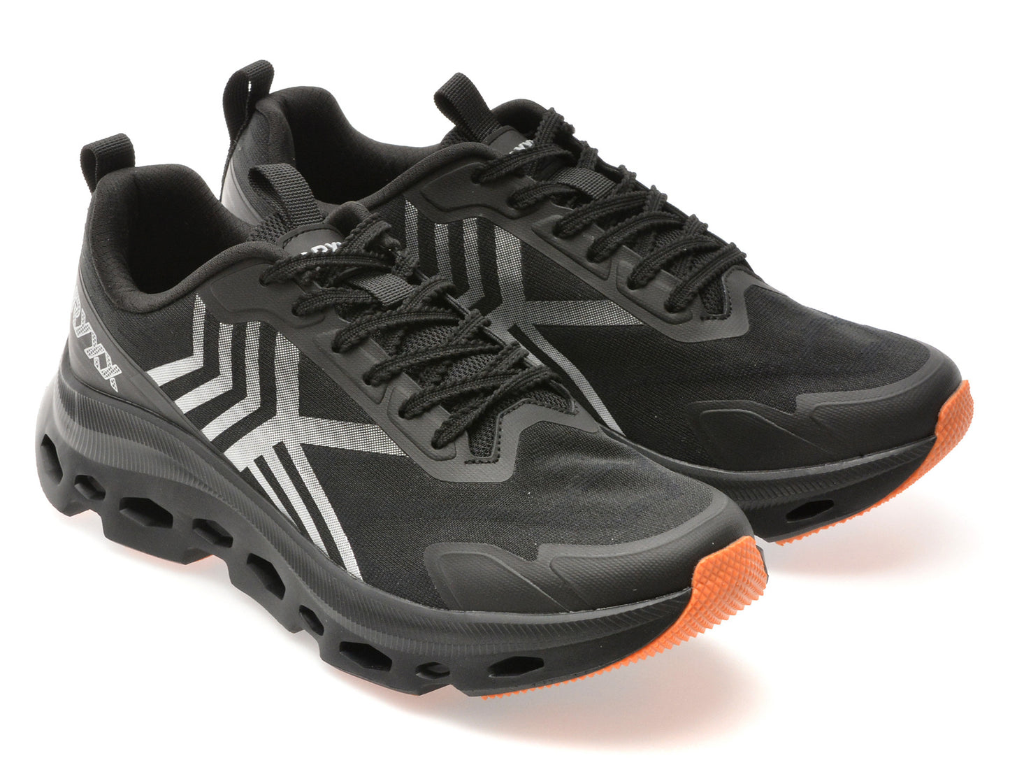 Pantofi sport GRYXA negri, 24127, din material textil