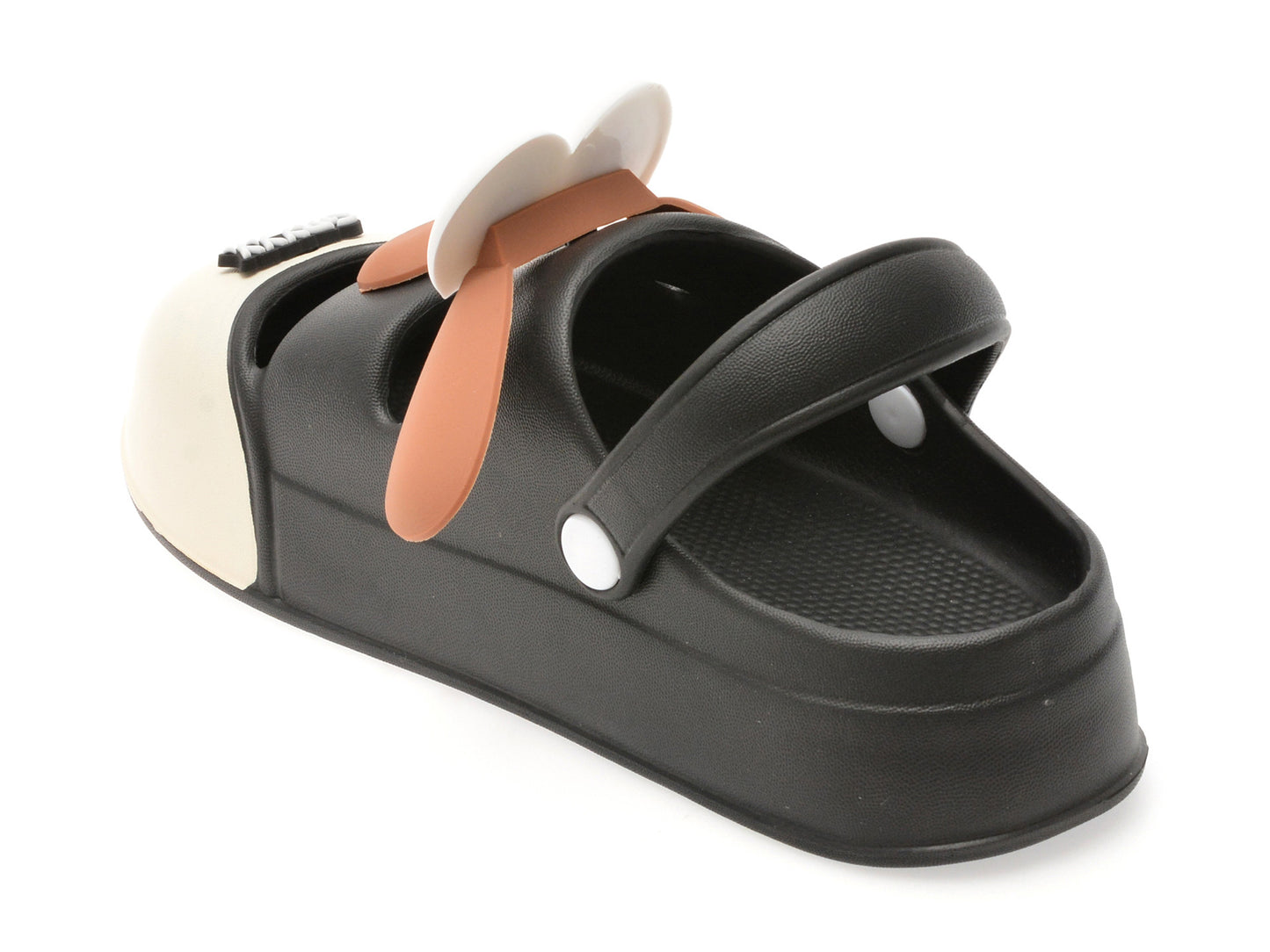 Papuci GRYXA negri, 5071, din pvc