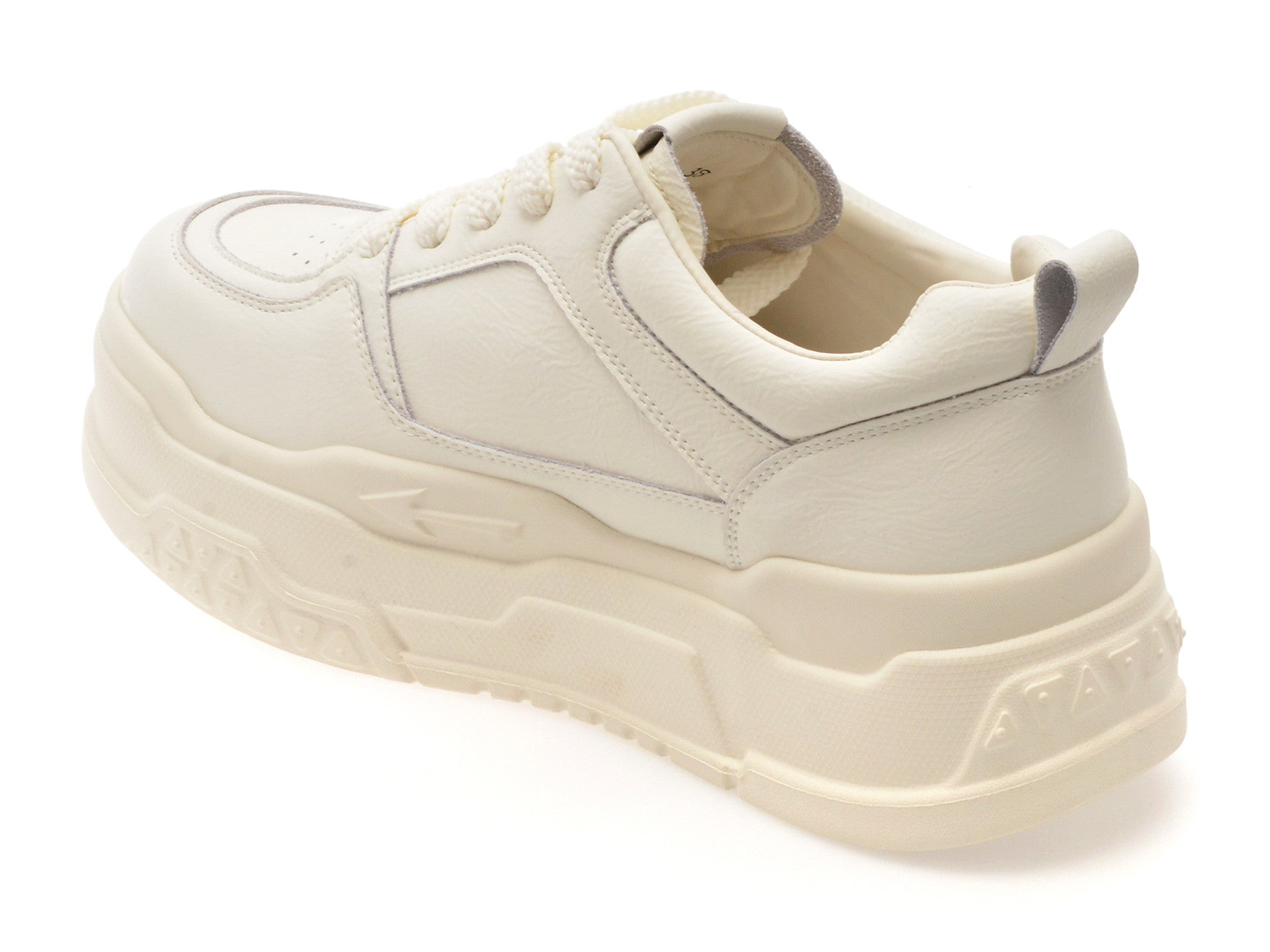 Pantofi sport GRYXA albi, 2315, din piele naturala