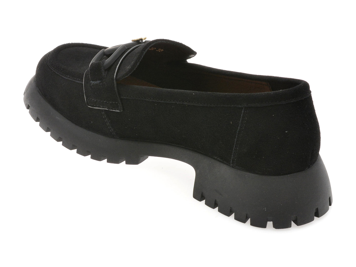 Mocasini GRYXA gri, V856G45, din piele intoarsa