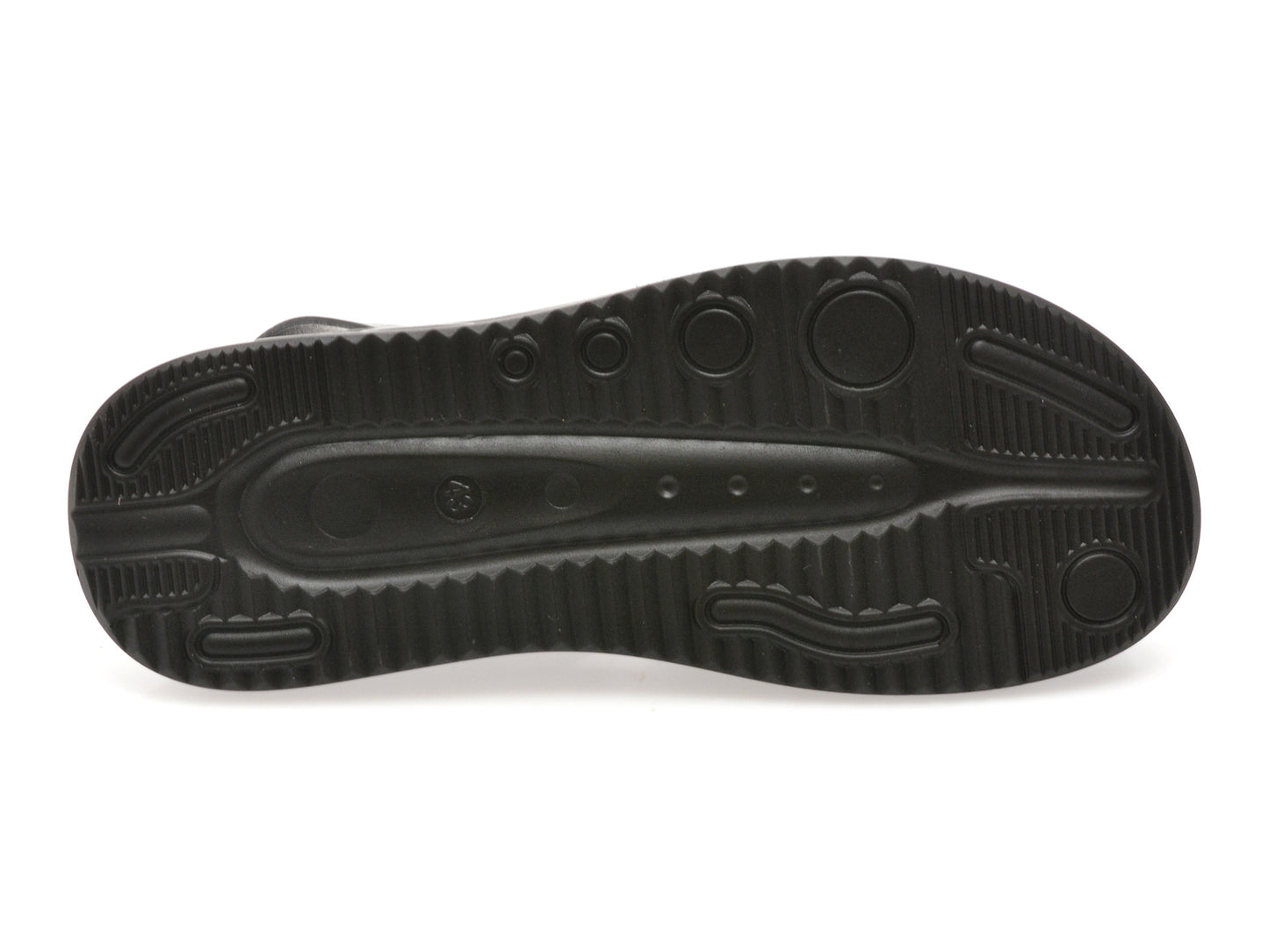 Sandale GRYXA negre, 25SS03, din piele naturala