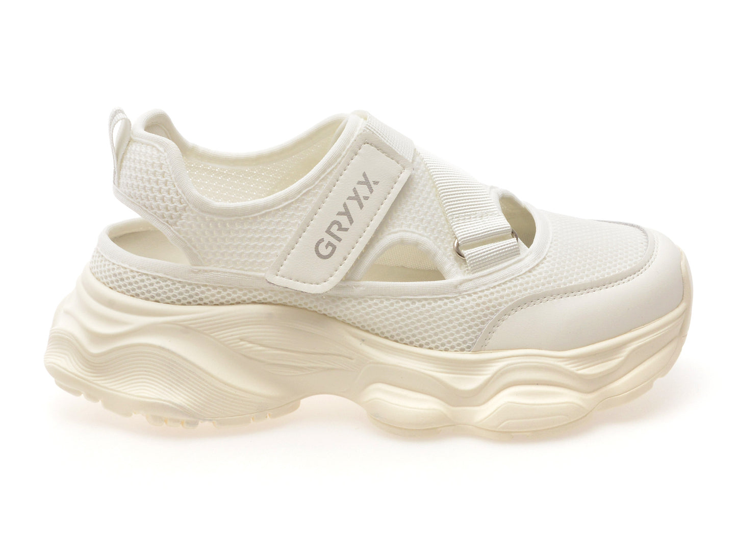 Pantofi sport GRYXA argintii, 537, din material textil