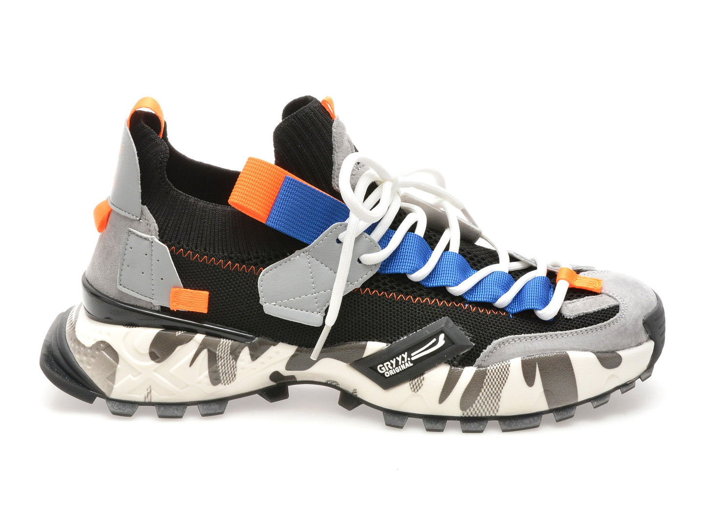 Pantofi sport GRYXA portocalii, 18159, din material textil