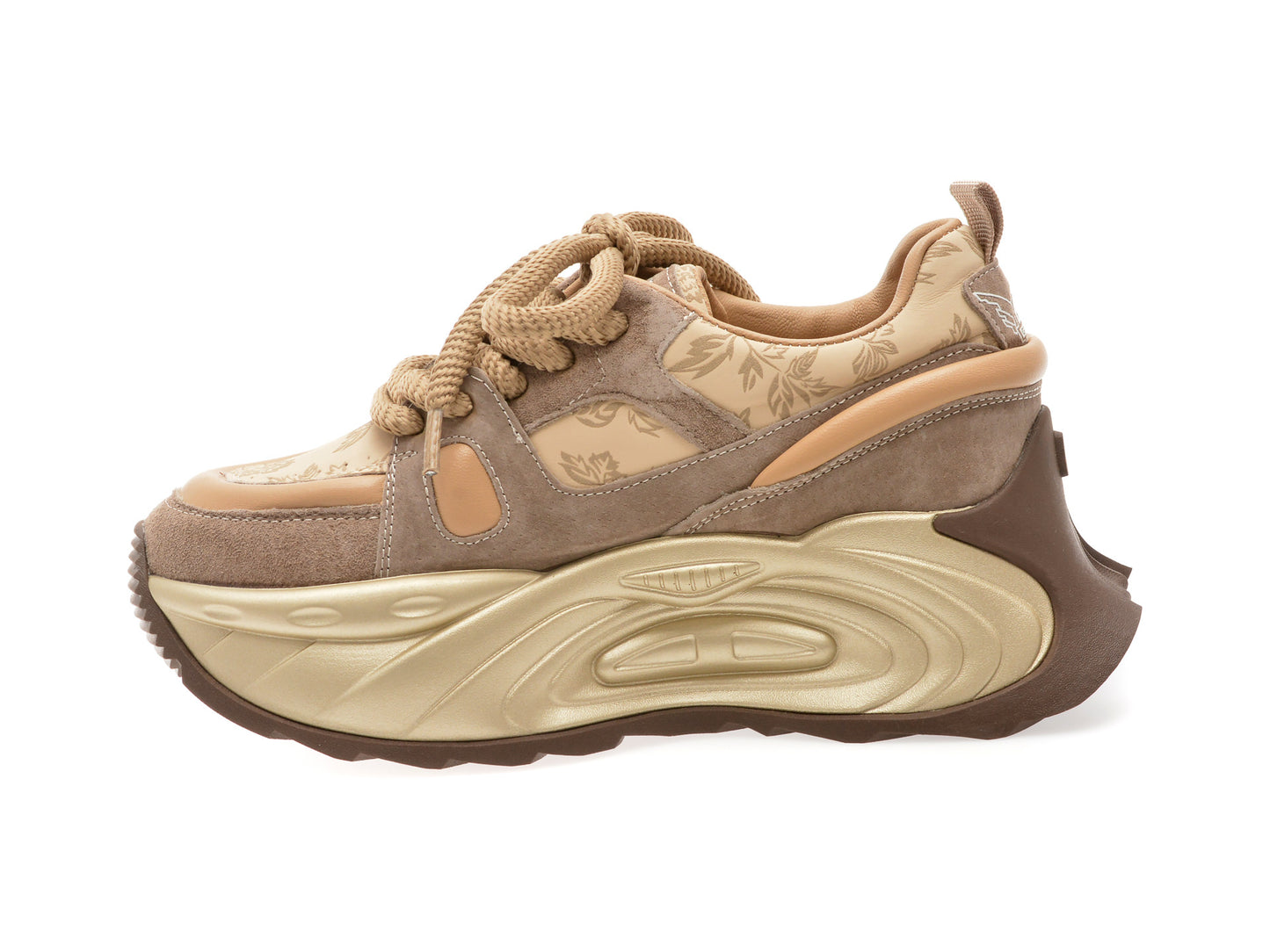 Pantofi sport GRYXA nude, 2388, din piele ecologica