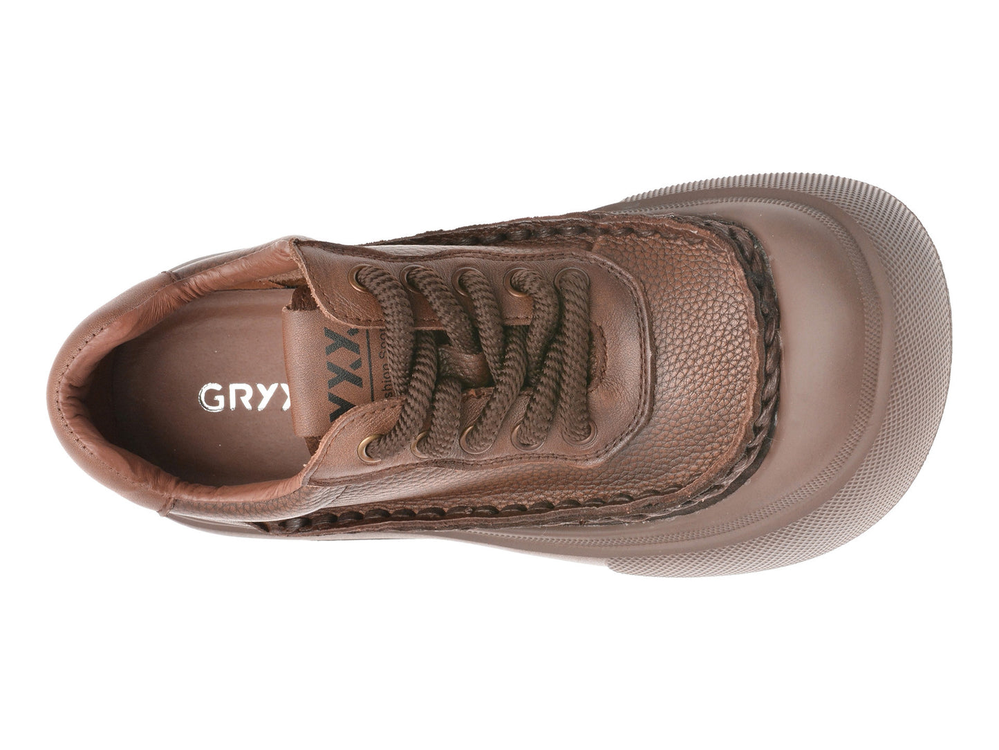 Pantofi sport GRYXA maro, 8112, din piele naturala