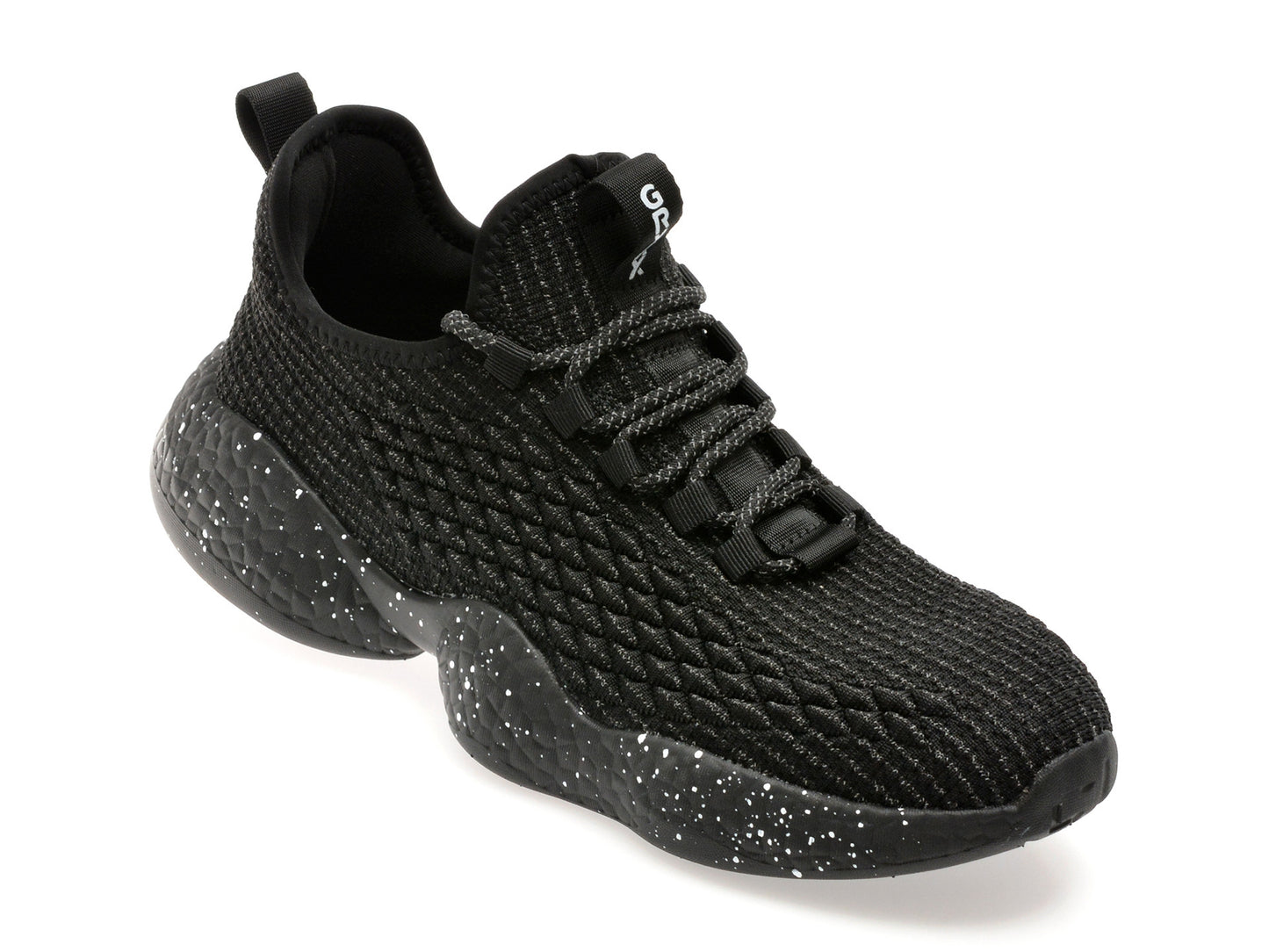 Pantofi sport GRYXA negri, A85238, din material textil