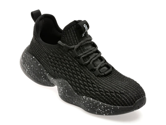 Pantofi sport GRYXA negri, A85238, din material textil