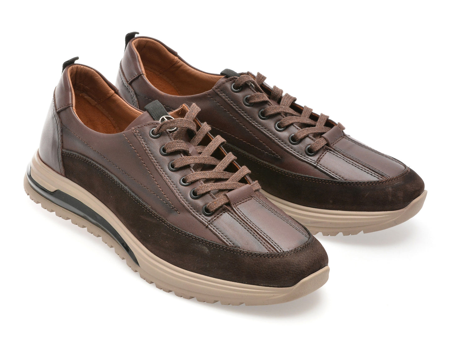 Pantofi sport GRYXA maro, LS2404, din piele naturala