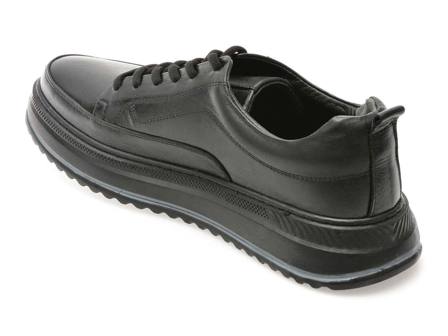 Pantofi sport GRYXA negri, BS4150, din piele naturala