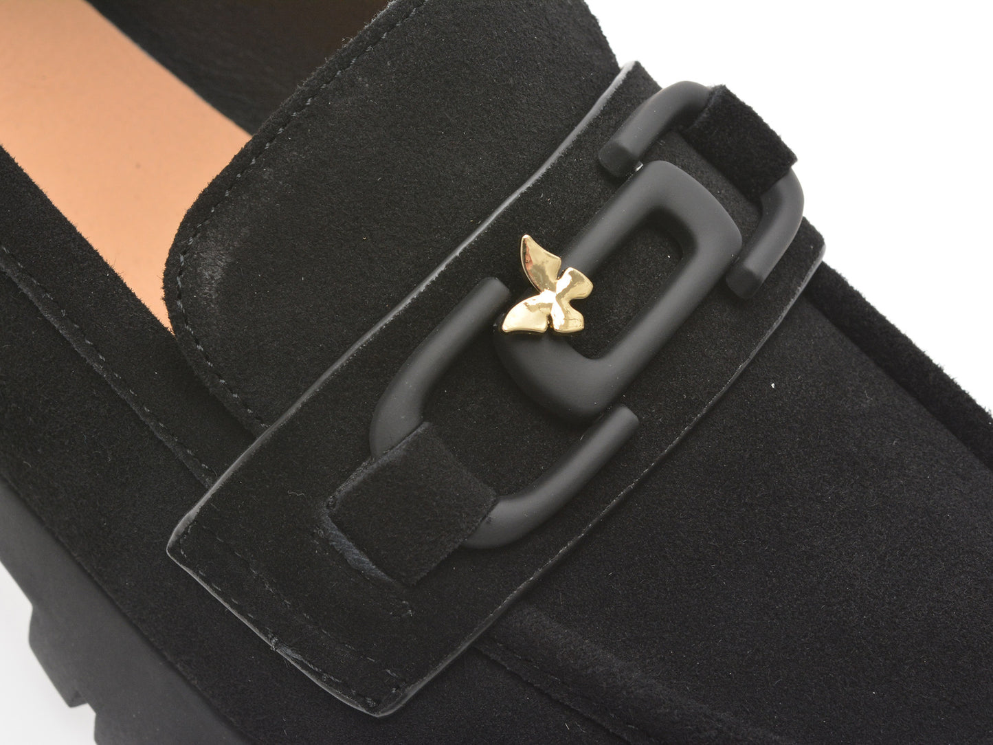 Mocasini GRYXA gri, V856G45, din piele intoarsa