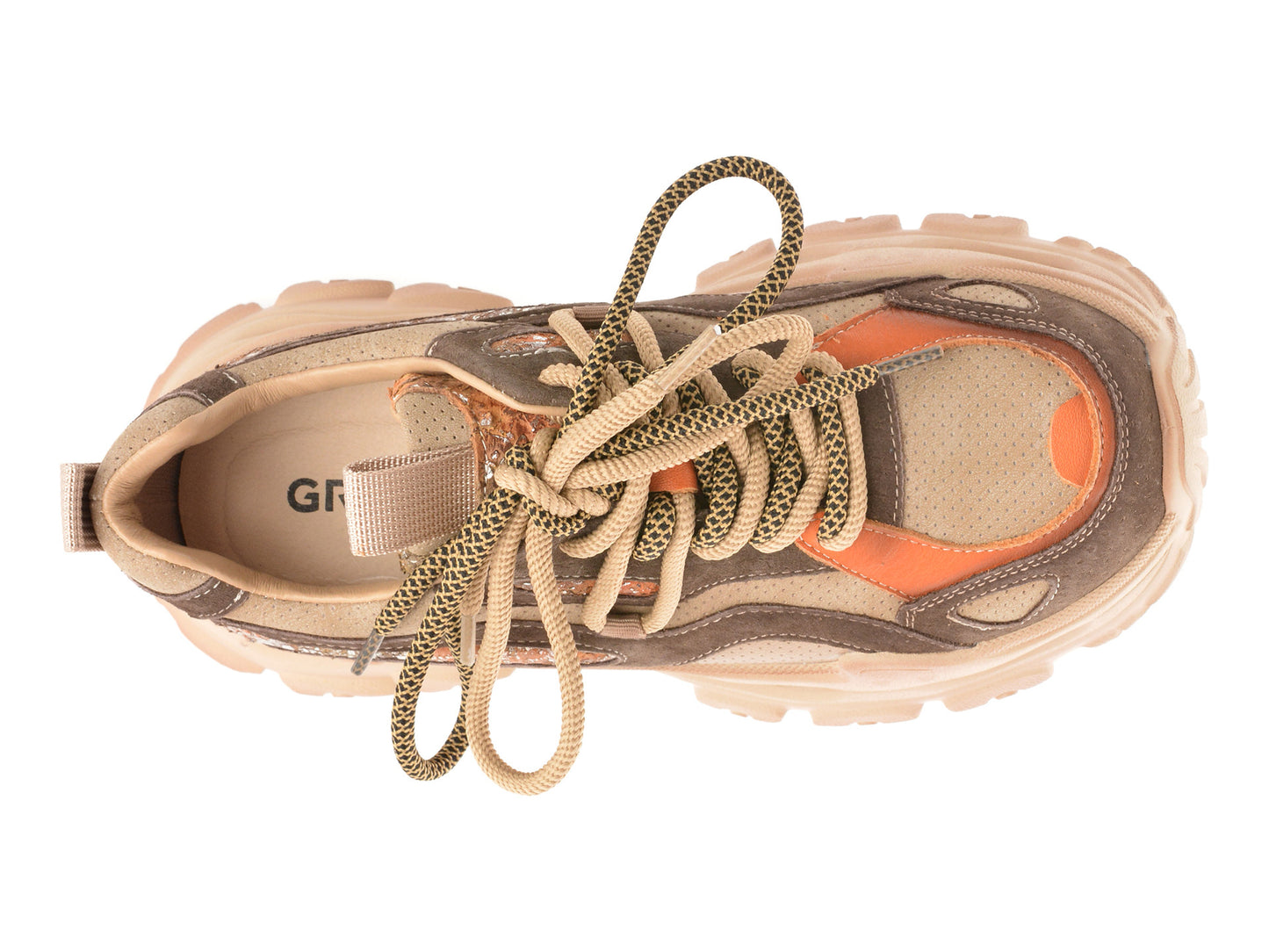 Pantofi sport GRYXA maro, Y2923, din piele naturala