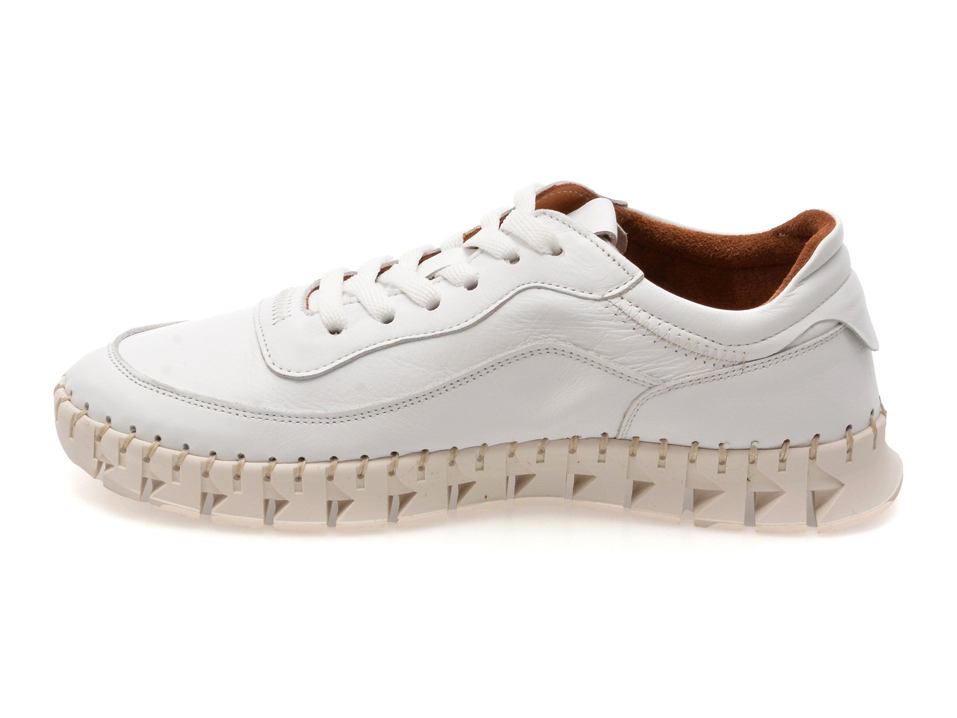 Pantofi sport GRYXA albi, 1391993, din piele naturala
