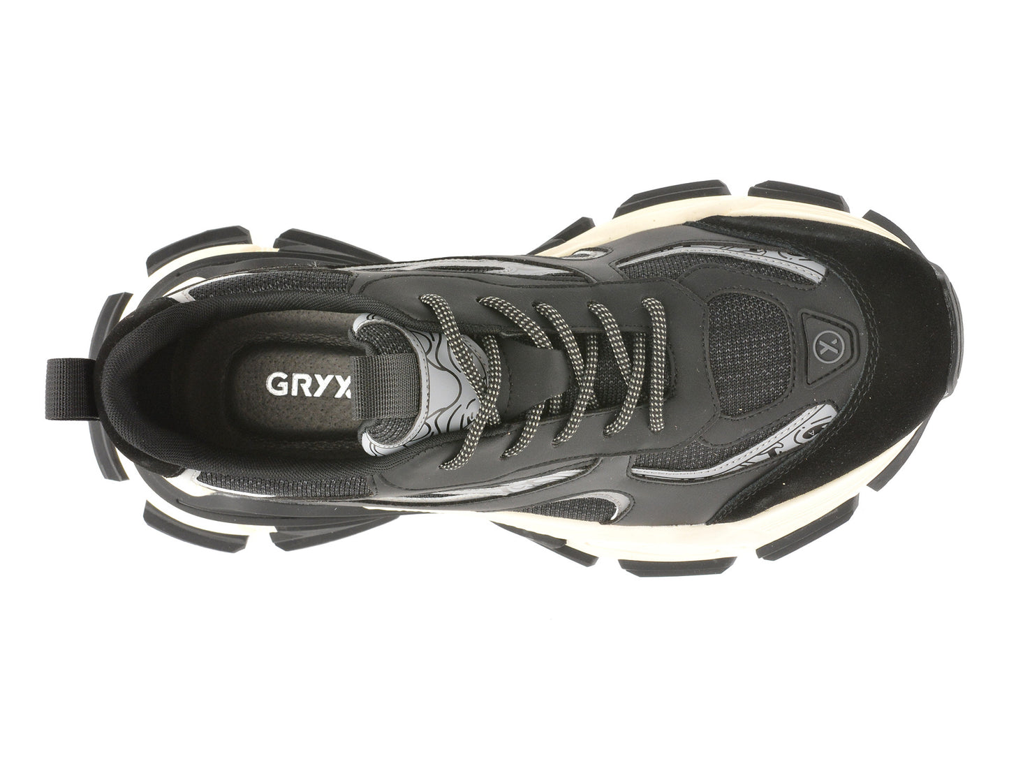 Pantofi sport GRYXA negri, 110031, din material textil
