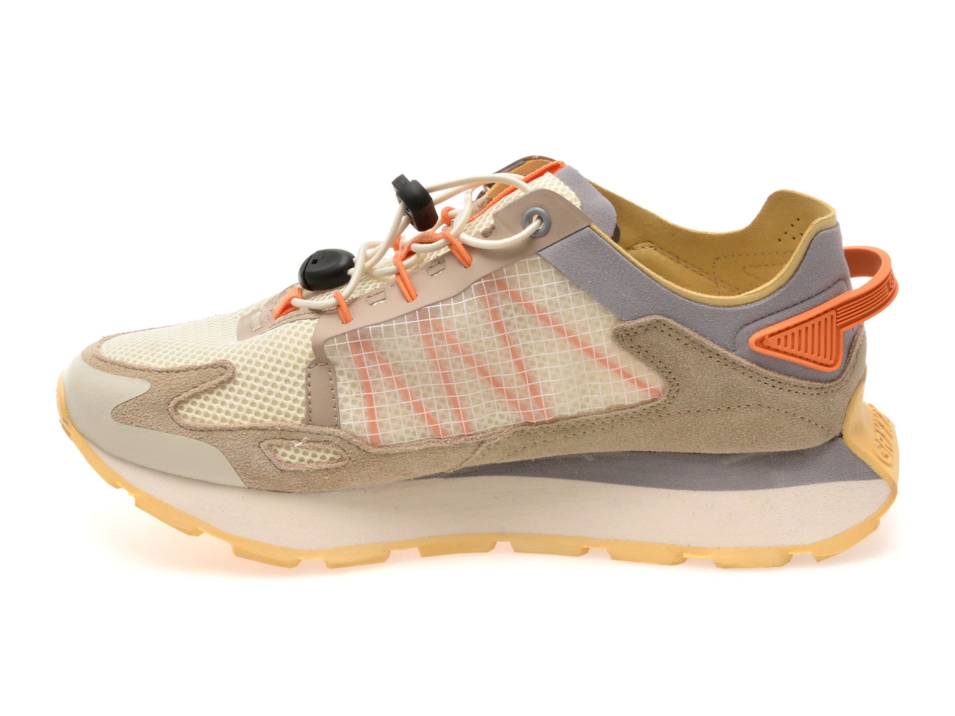 Pantofi sport GRYXA albi, 40049W, din material texil