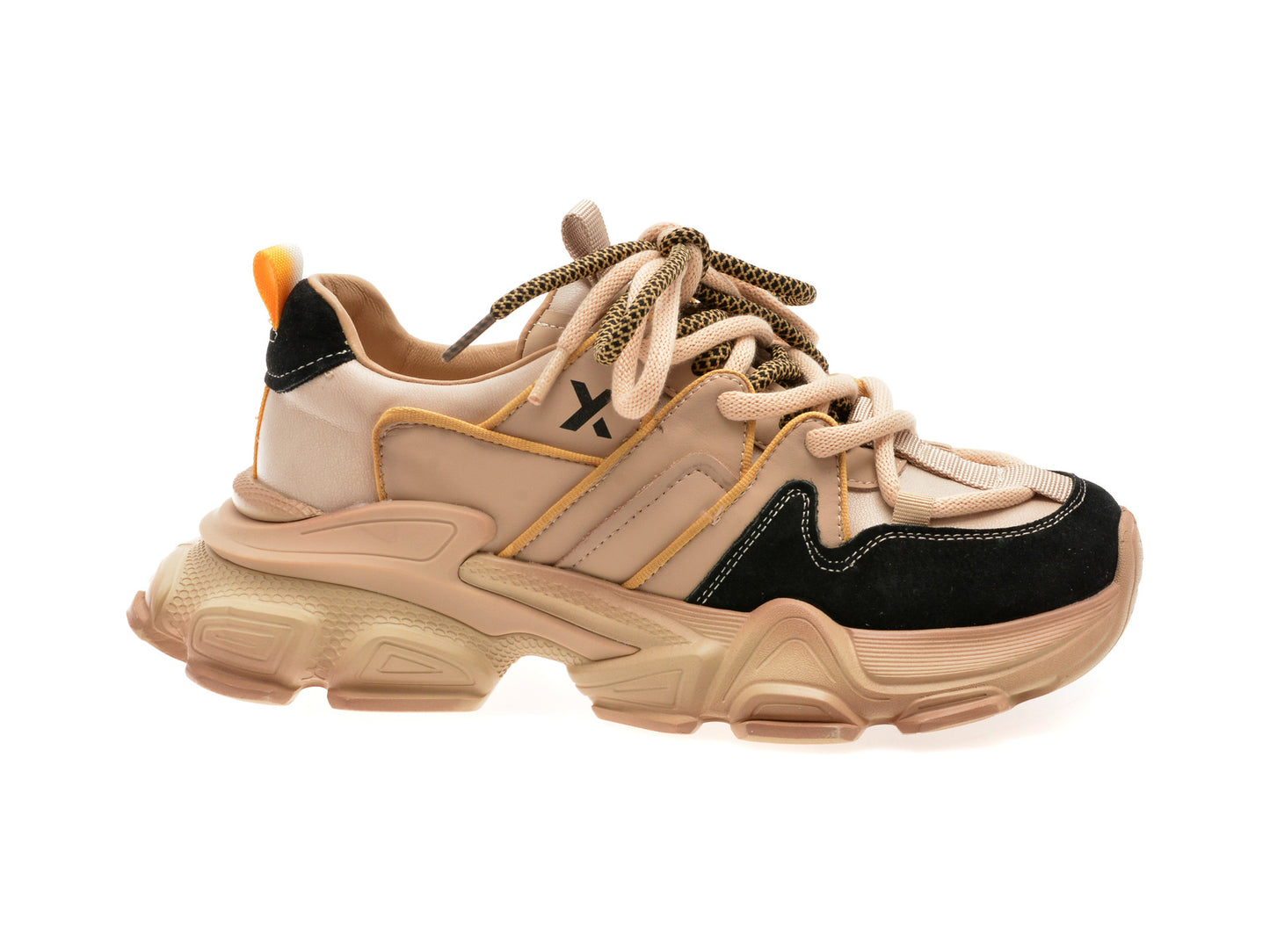 Pantofi sport GRYXA negri, 5752, din piele ecologica