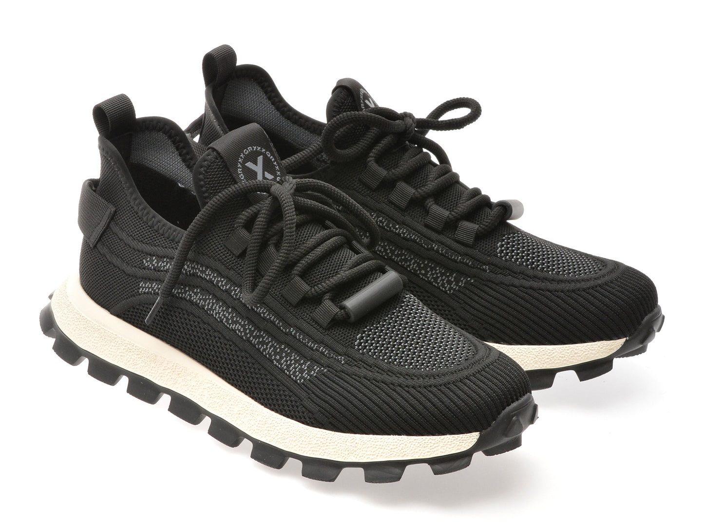 Pantofi sport GRYXA negri, 5212, din material textil