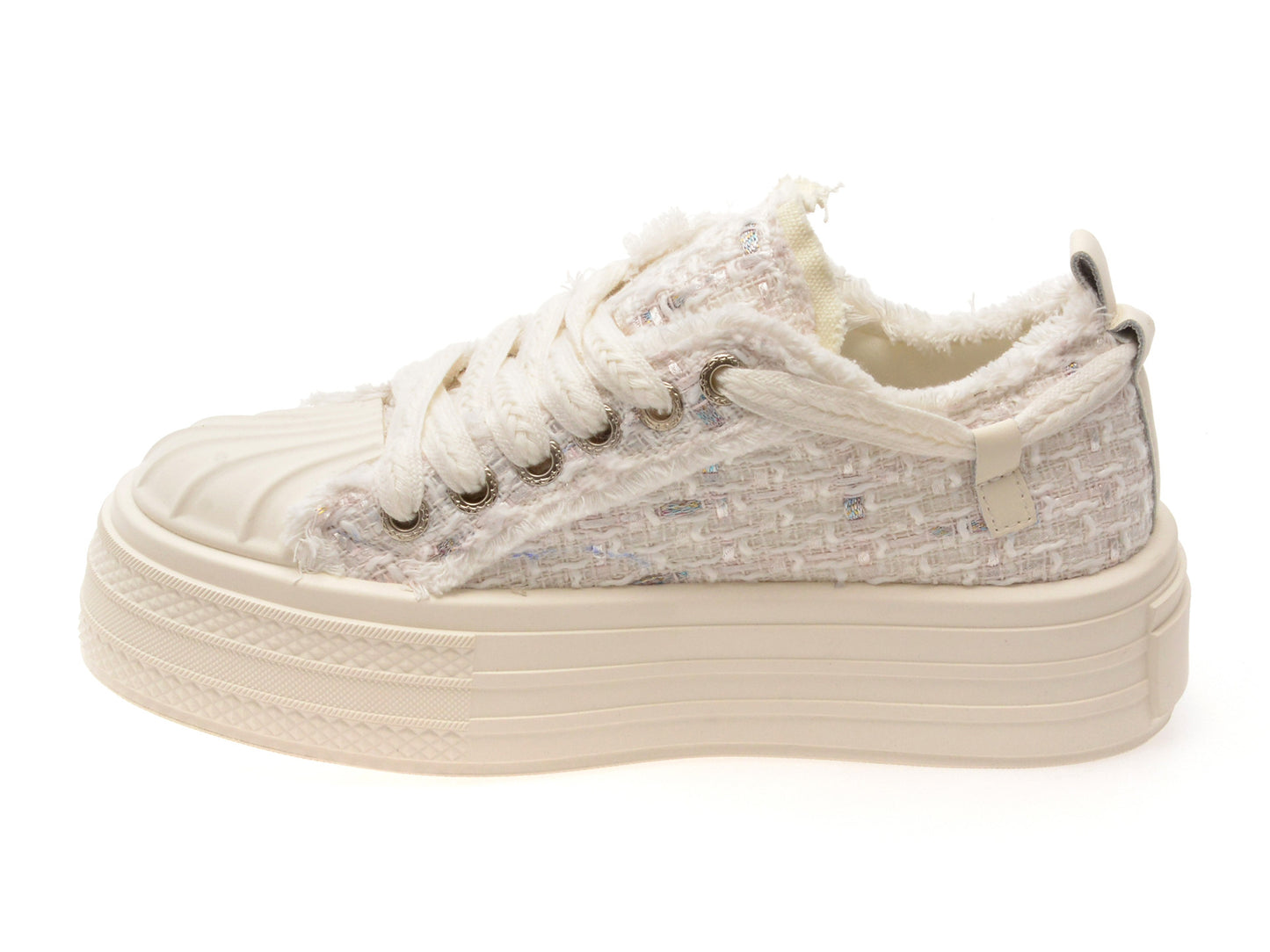 Pantofi sport GRYXA albi, 1128, din material textil
