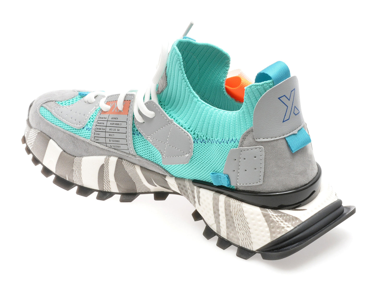 Pantofi sport GRYXA portocalii, 18159, din material textil