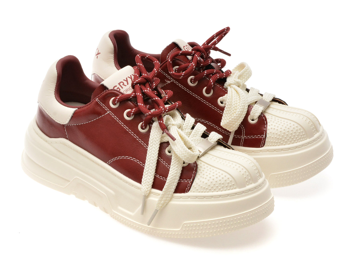 Pantofi sport GRYXA rosii, 10151, din piele naturala