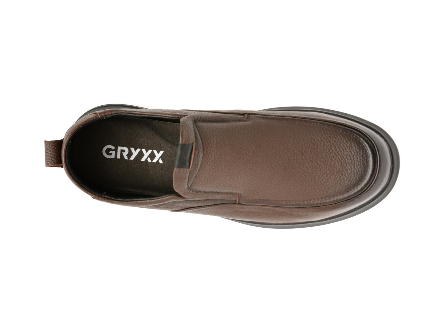 Mocasini GRYXA maro, S5007, din piele naturala