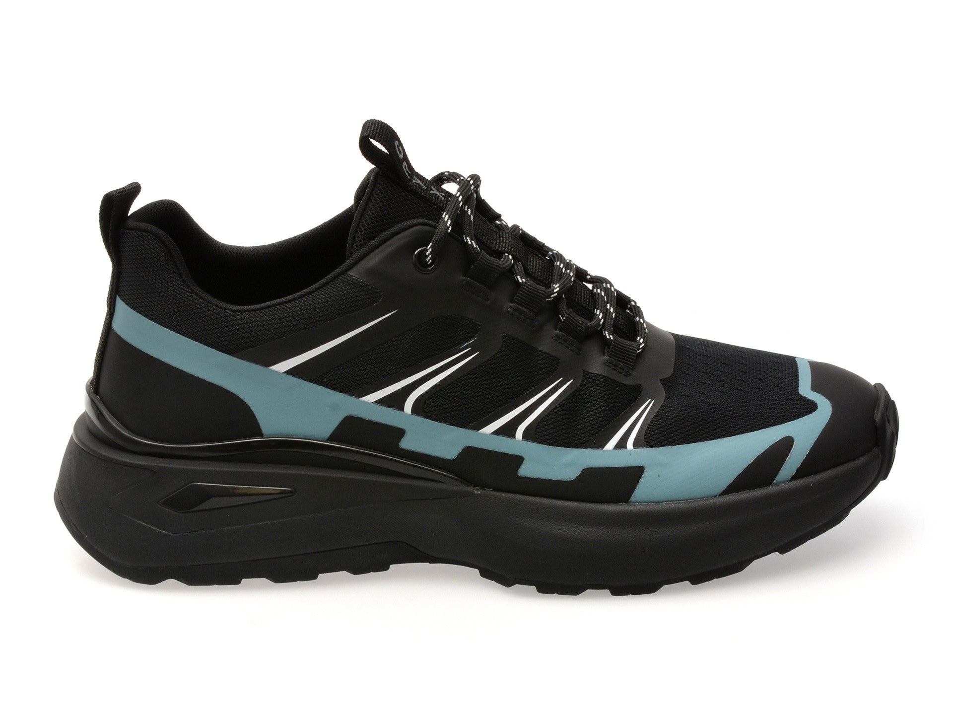 Pantofi sport GRYXA negri, GT4014, din material textil