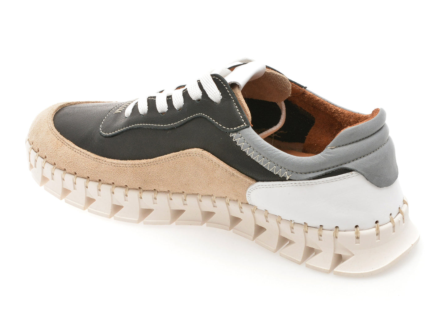 Pantofi sport GRYXA albi, 1391993, din piele naturala
