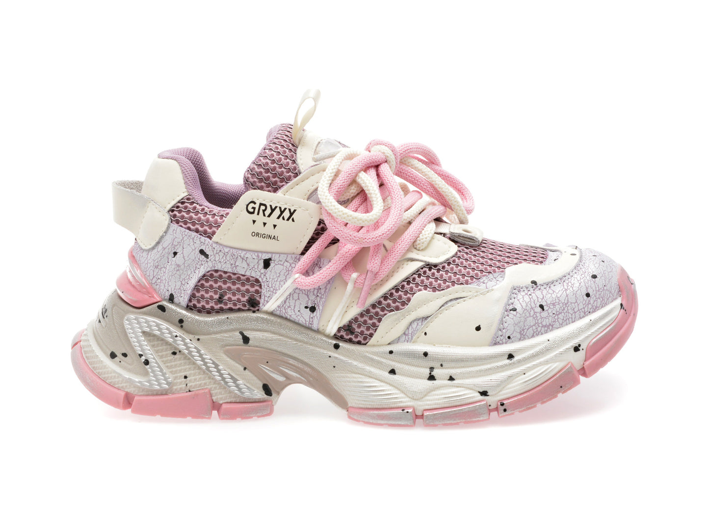 Pantofi sport GRYXA mov, 80672, din material textil
