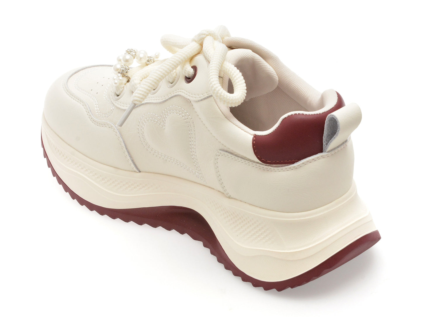 Pantofi sport GRYXA albi, 1165, din piele ecologica
