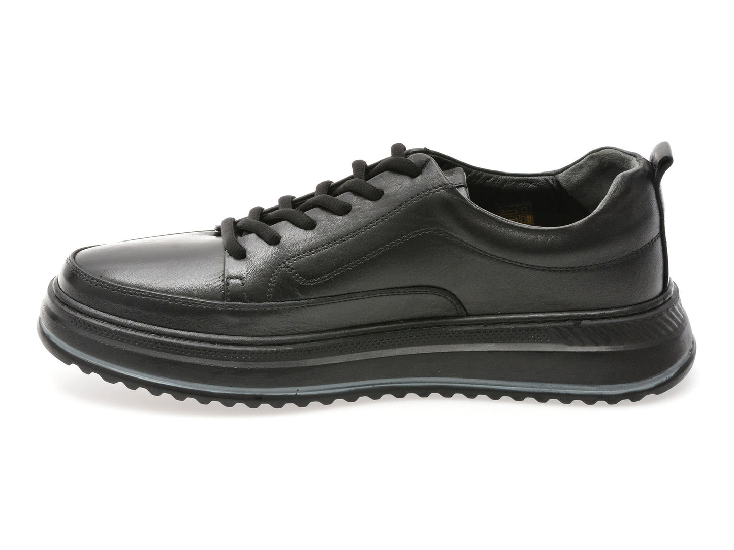 Pantofi sport GRYXA negri, BS4150, din piele naturala