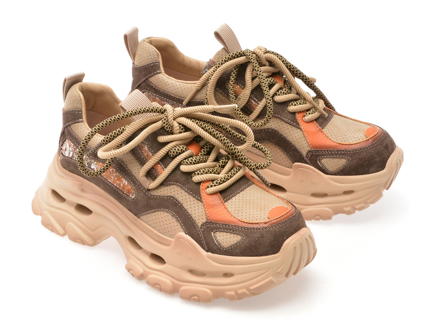 Pantofi sport GRYXA maro, Y2923, din piele naturala