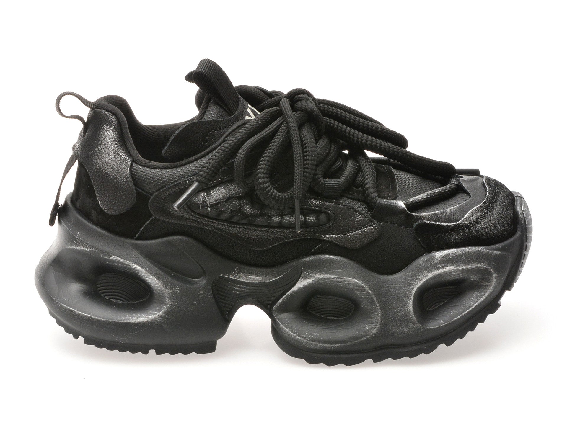 Pantofi sport GRYXA negri, 30372, din material textil