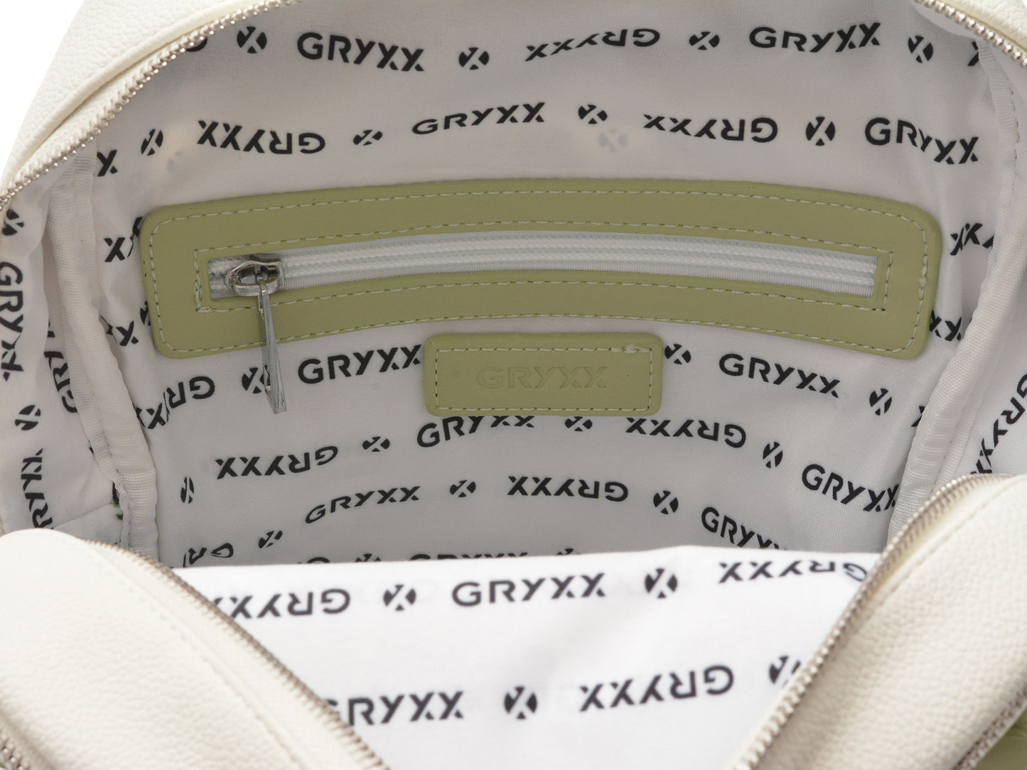 Rucsac GRYXA verde, 4077, din piele ecologica