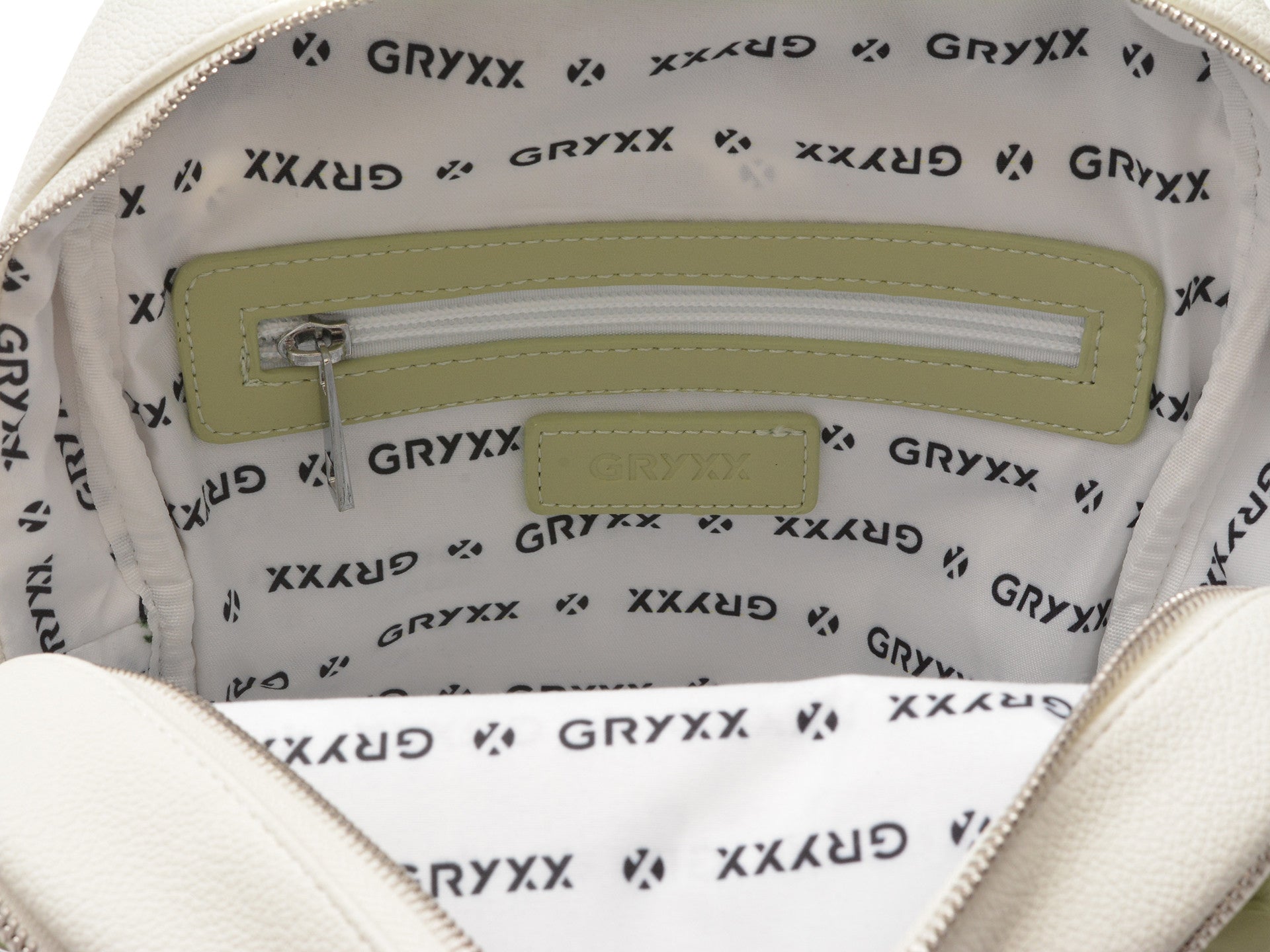 Rucsac GRYXA verde, 4077, din piele ecologica