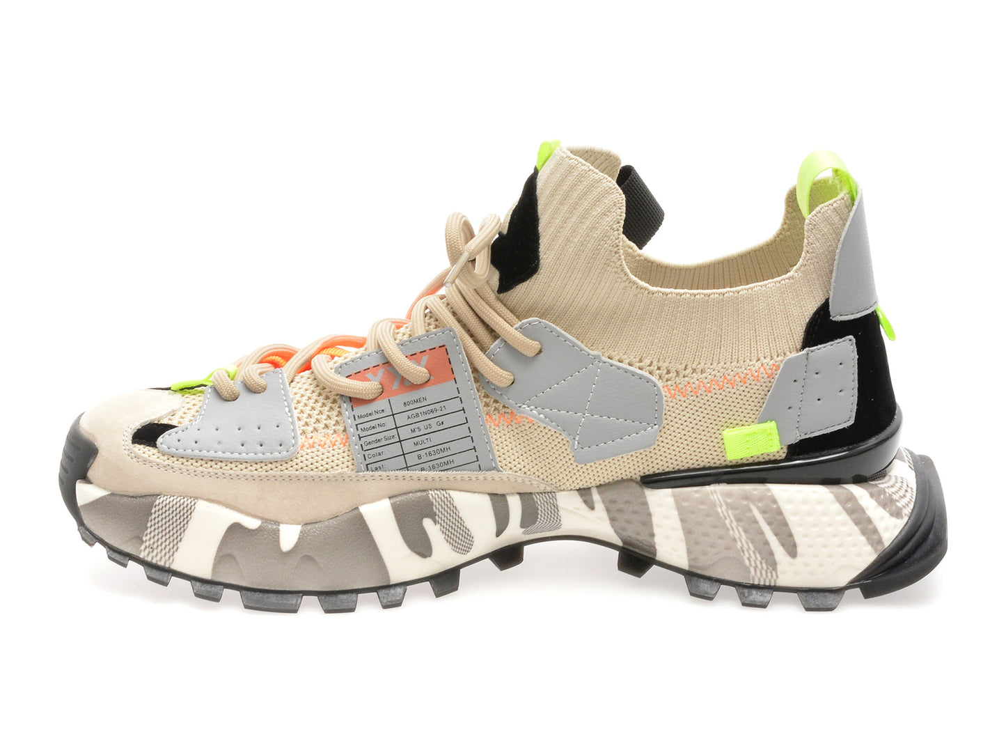 Pantofi sport GRYXA portocalii, 18159, din material textil
