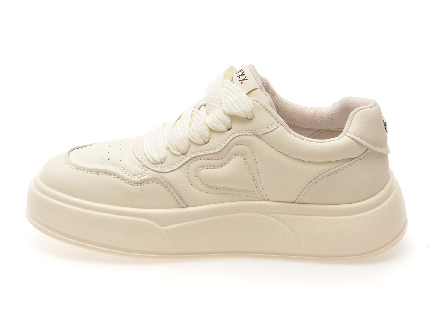 Pantofi sport GRYXA albi, 798, din piele naturala