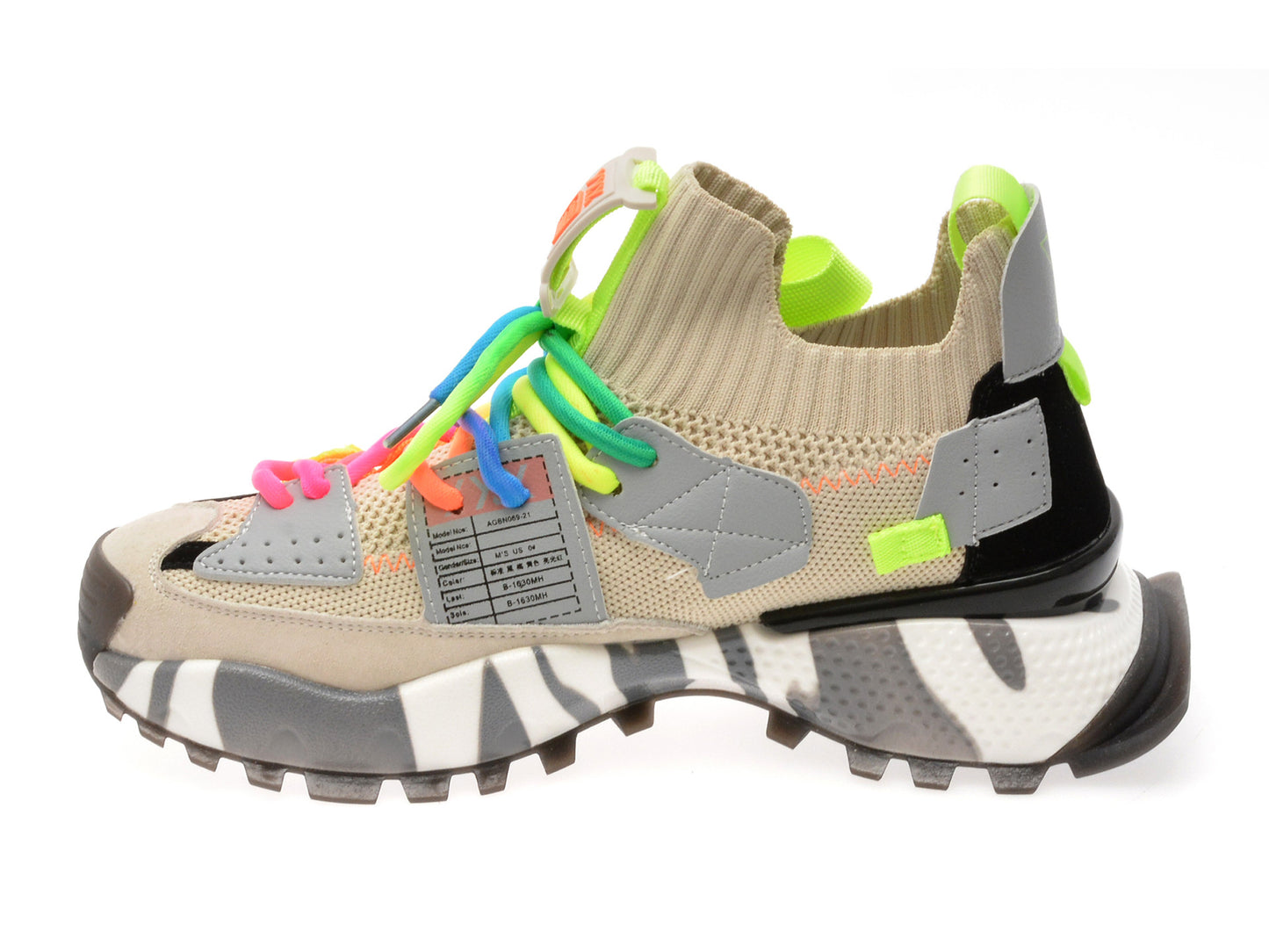 Pantofi sport GRYXA portocalii, 18159, din material textil