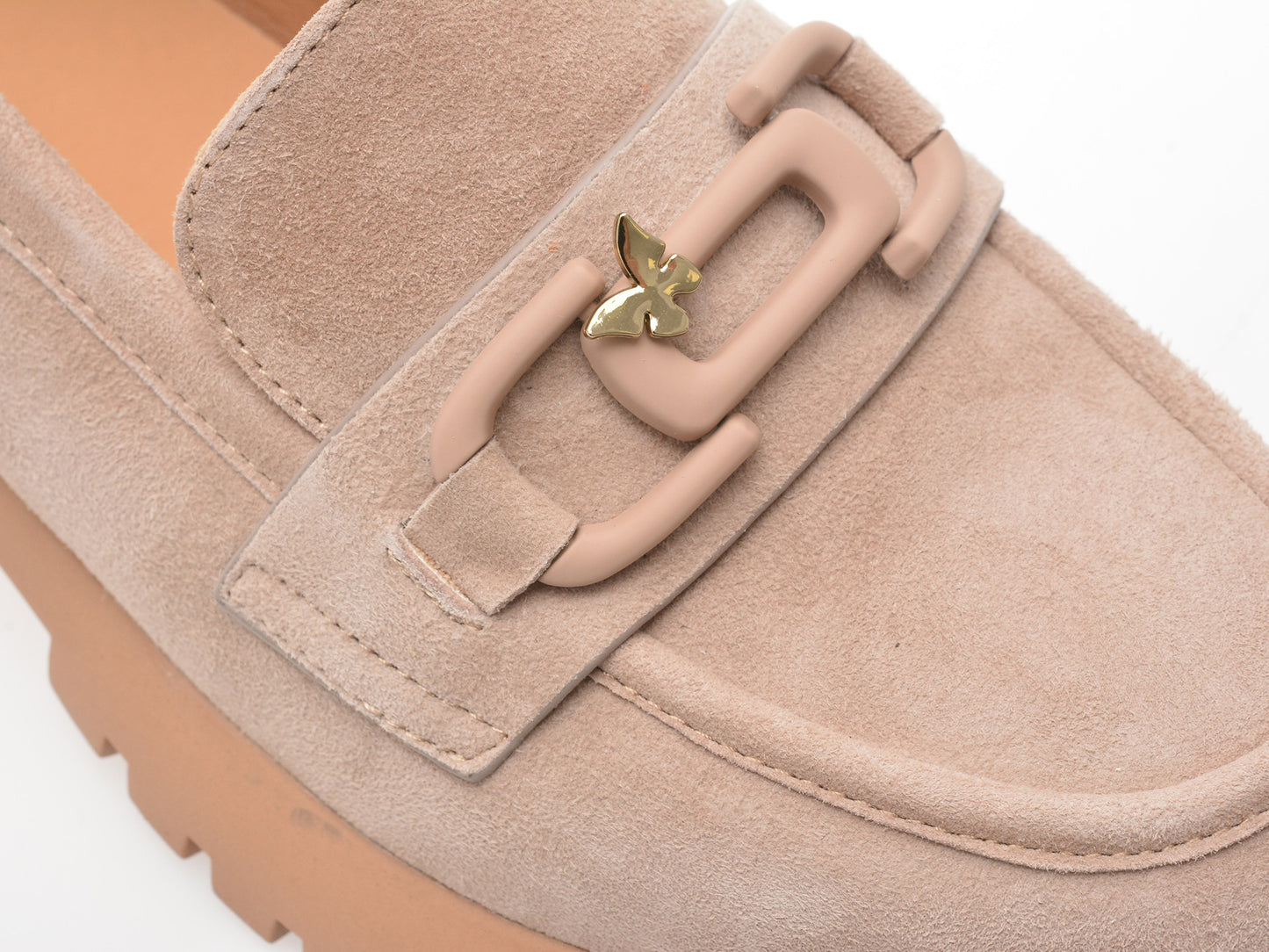 Mocasini GRYXA gri, V856G45, din piele intoarsa