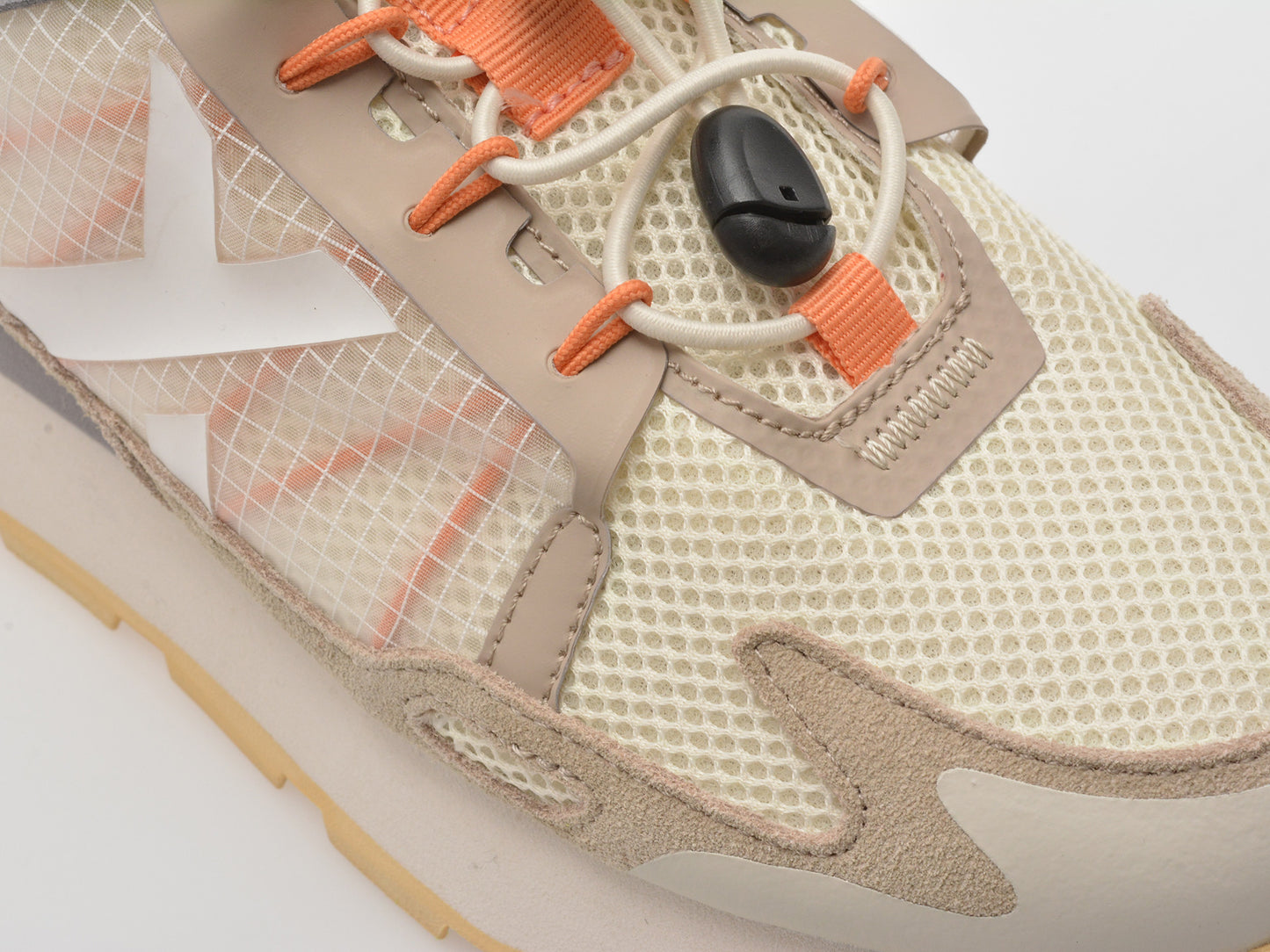 Pantofi sport GRYXA albi, 40049W, din material texil