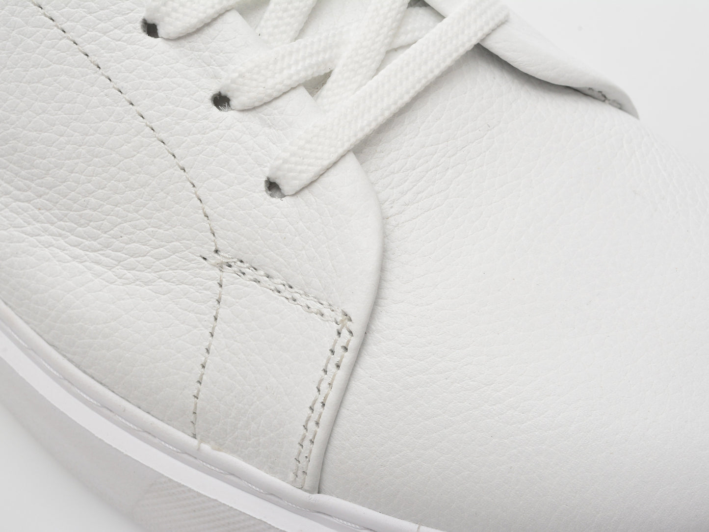 Pantofi sport GRYXA albi, M7162, din piele naturala