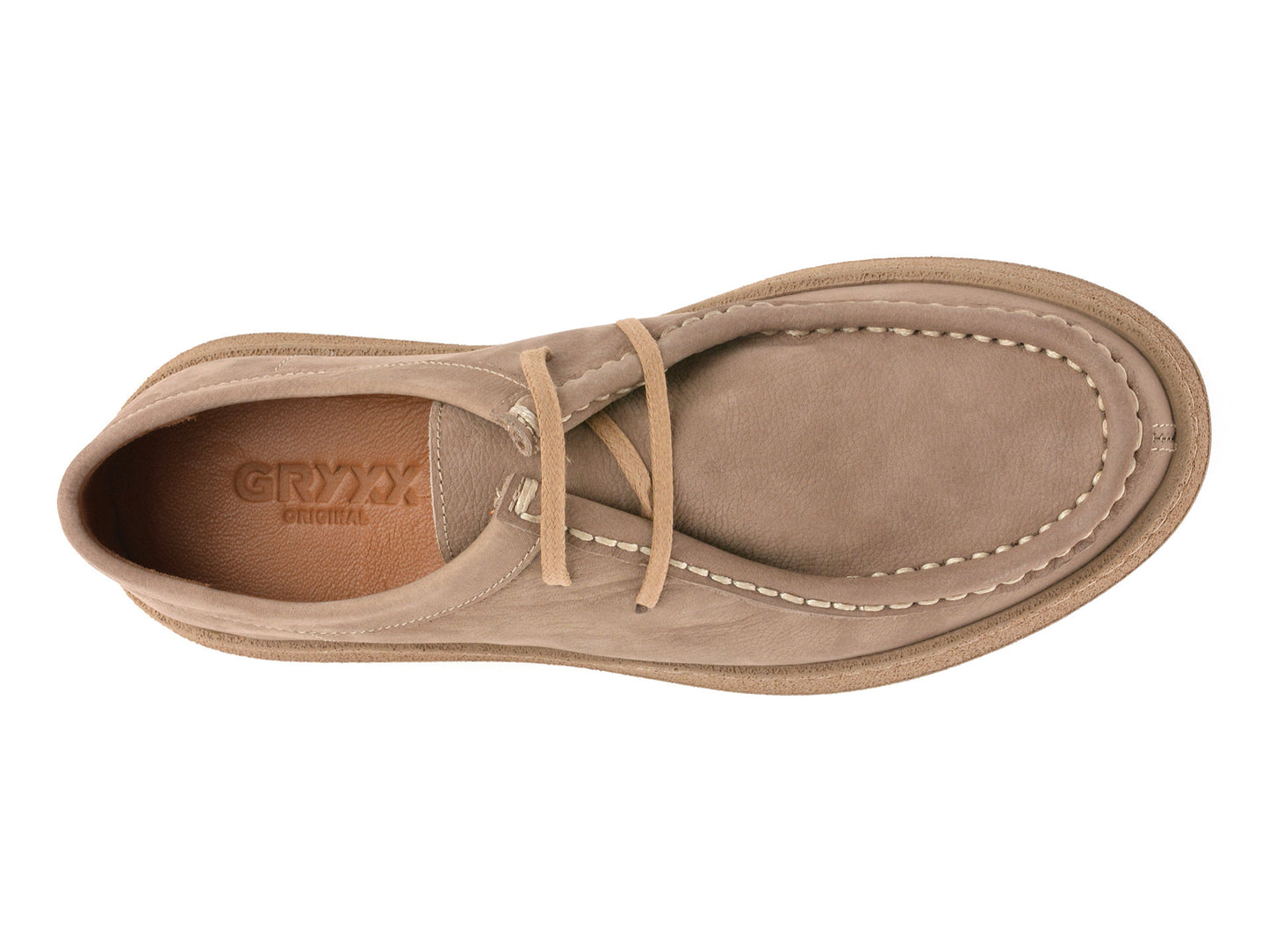 Mocasini GRYXA kaki, M71802, din nabuc