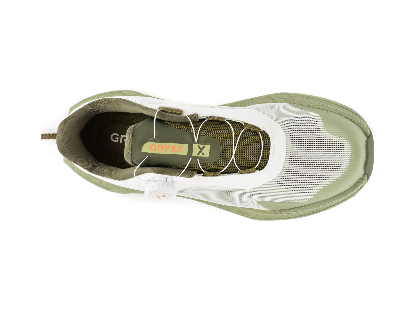 Despre produsul Pantofi sport GRYXA verzi, 24122, din material textil