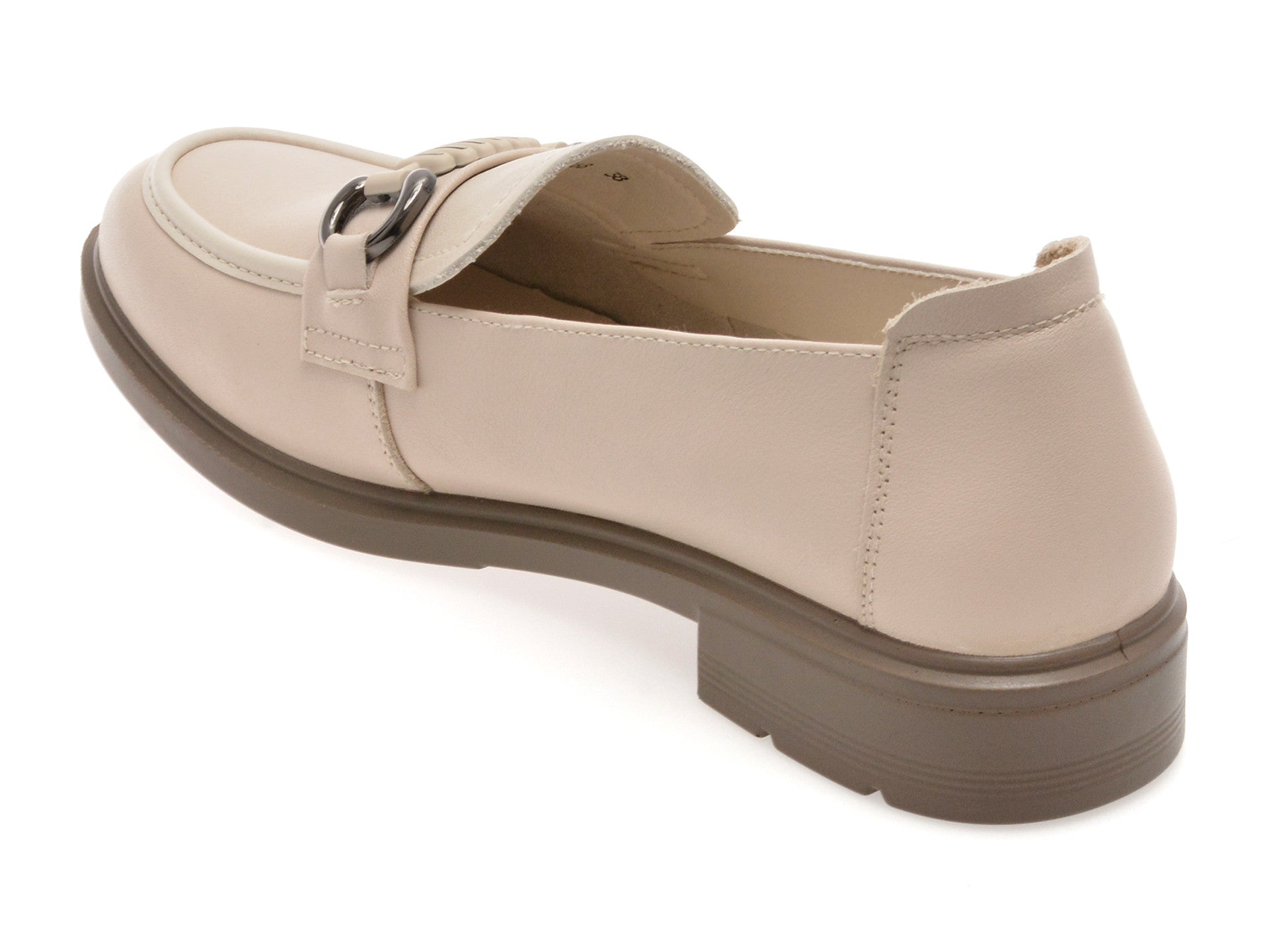 Mocasini GRYXA bej, 3778516, din piele naturala