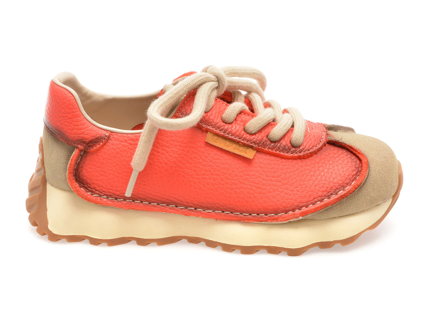 Pantofi sport GRYXA rosii, 2693, din piele naturala