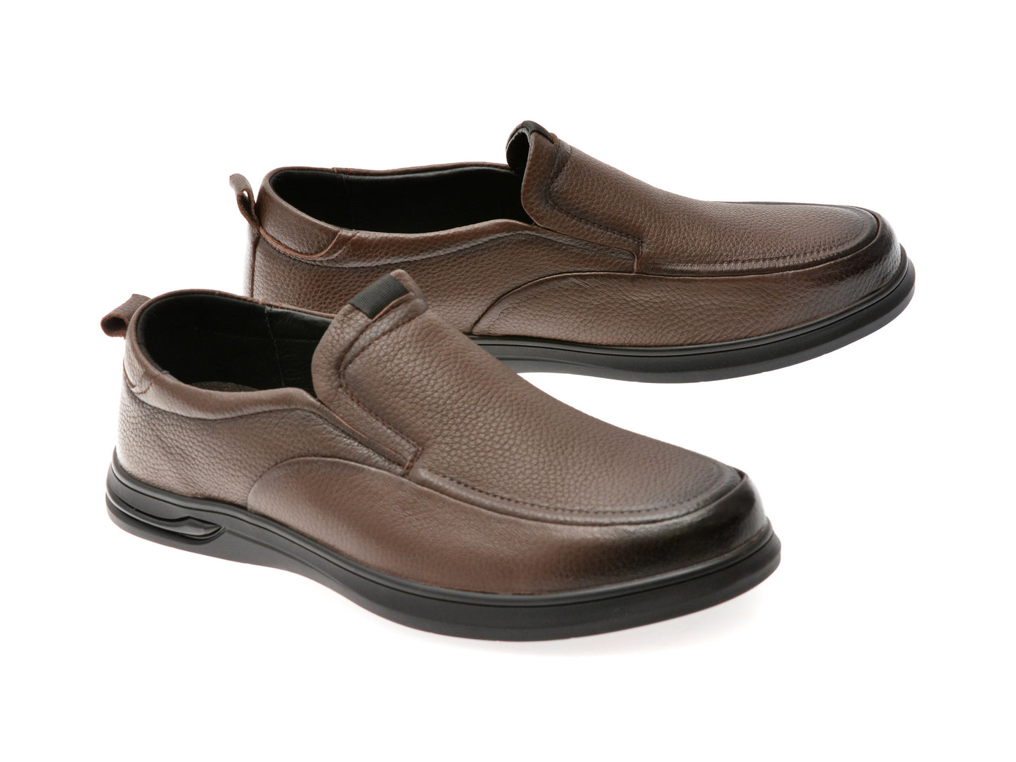 Mocasini GRYXA maro, S5007, din piele naturala